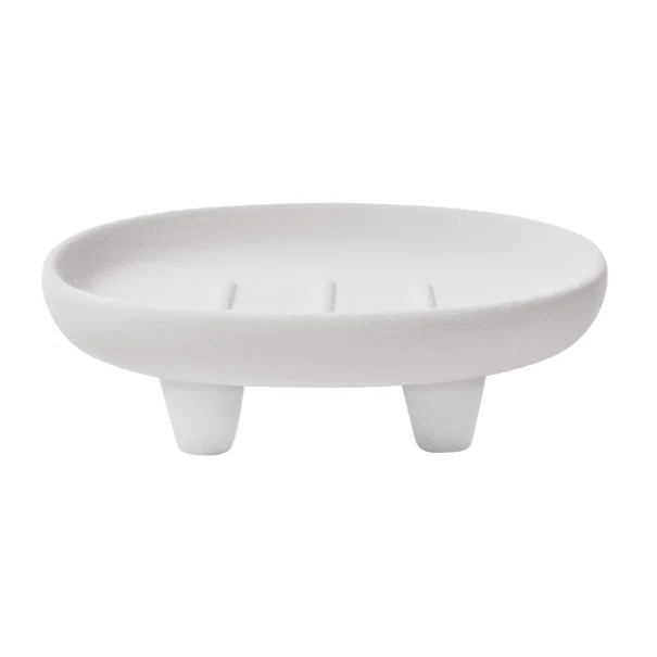 Σαπουνοθήκη (Φ13x4) Spirella Organic White 03419.002