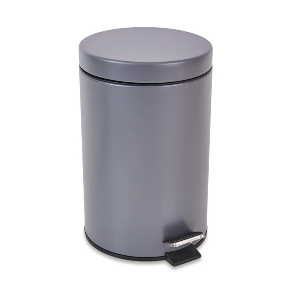 Κάδος Απορριμμάτων Μπάνιου (Φ20x31) Rainbow 7lt Grey Matt 05386.001 05386.001