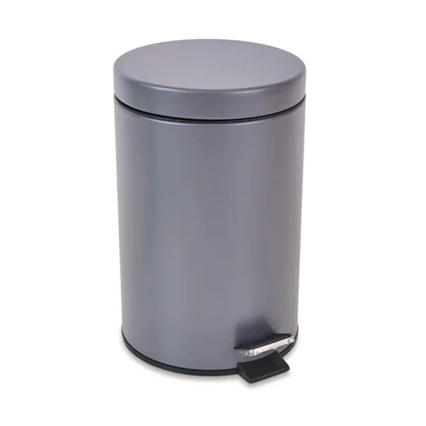 Κάδος Απορριμμάτων Μπάνιου (Φ20x31) Rainbow 7lt Grey Matt 05386.001 05386.001