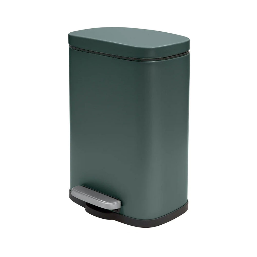 Κάδος Απορριμμάτων Μπάνιου (21.4x16.4x30) Spirella 5lt Akira Dark Green 05392.017