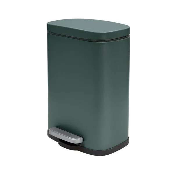 Κάδος Απορριμμάτων Μπάνιου (21.4x16.4x30) Spirella 5lt Akira Dark Green 05392.017