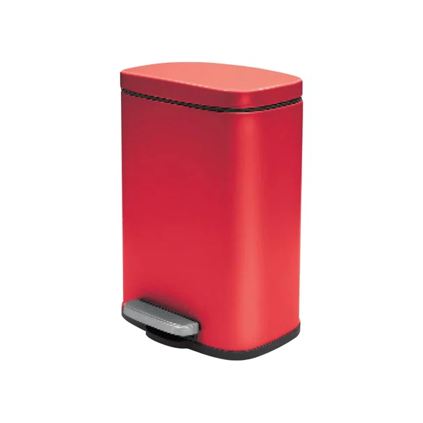 Κάδος Απορριμμάτων Μπάνιου (21.4x16.4x30) Spirella 5lt Akira Red 05392.013