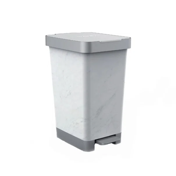 Κάδος Απορριμμάτων Μπάνιου (36x26x47) Tatay 25lt Smart Marble 06647.001