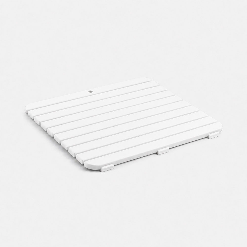 Πλαστική Πλατφόρμα Μπάνιου/Duckboard (55x55) Tatay White 06713.001