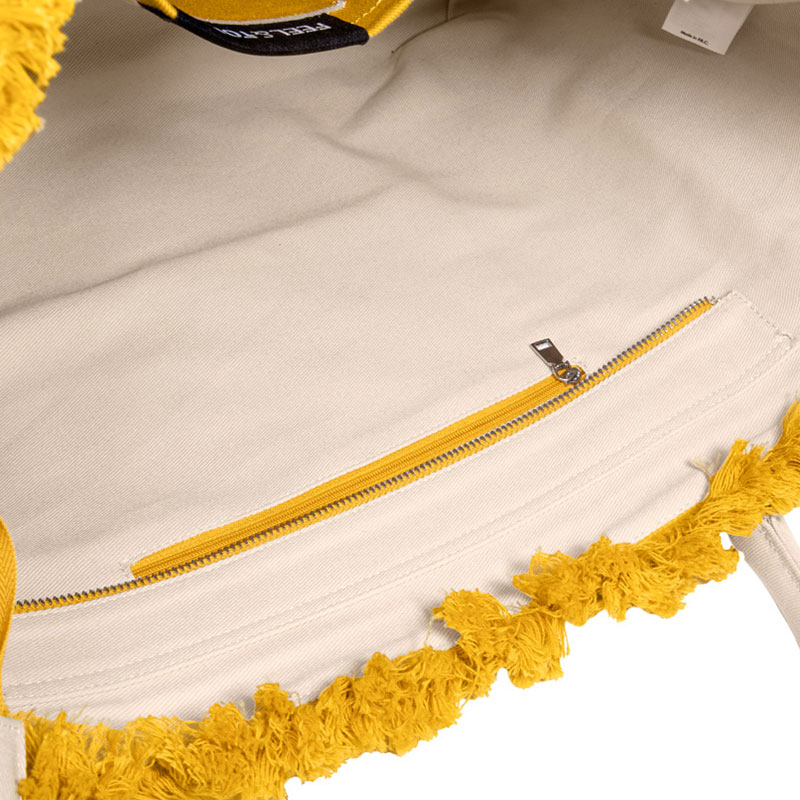 Τσάντα Θαλάσσης (40X20X35) Feel Touch Caribbean Mustard Ammos Τσάντες Μεγάλες Spitishop