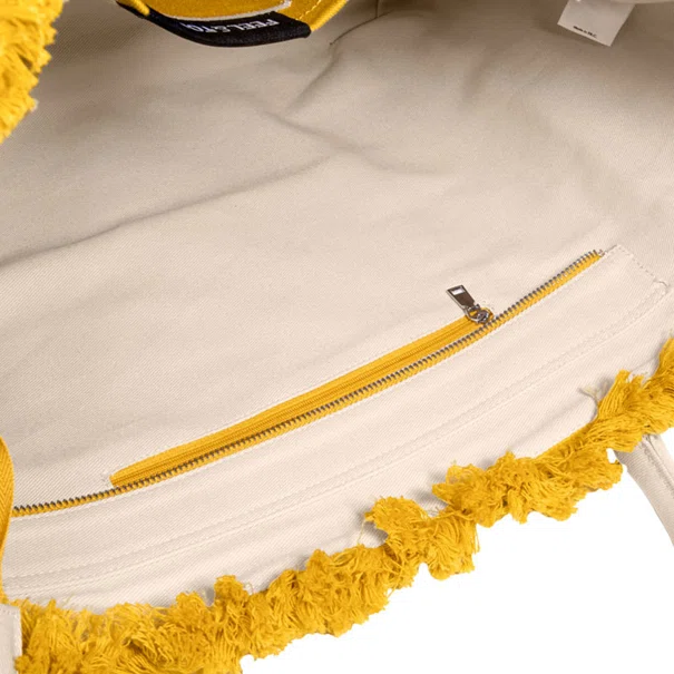 Τσάντα Θαλάσσης (40x20x35) Feel & Touch Caribbean Mustard/Ammos