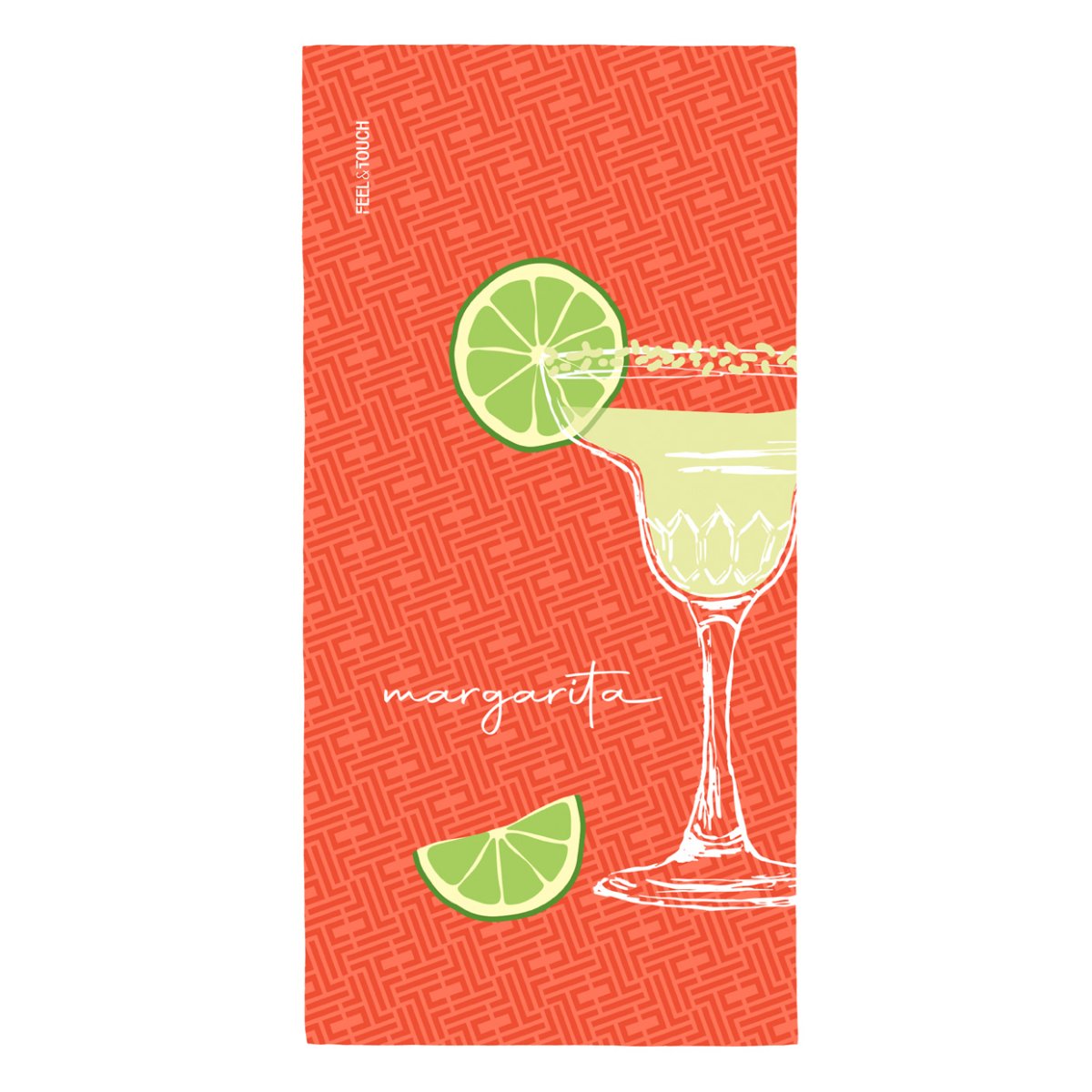 Πετσέτα Θαλάσσης 2 Όψεων (80x160) Feel & Touch Drinks Margarita