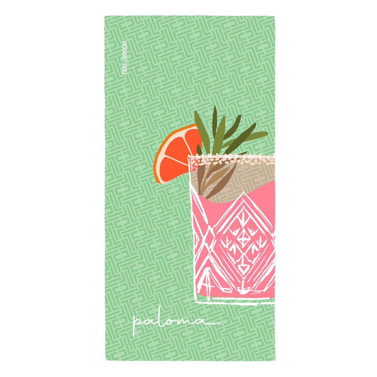 Πετσέτα Θαλάσσης 2 Όψεων (80x160) Feel & Touch Drinks Paloma
