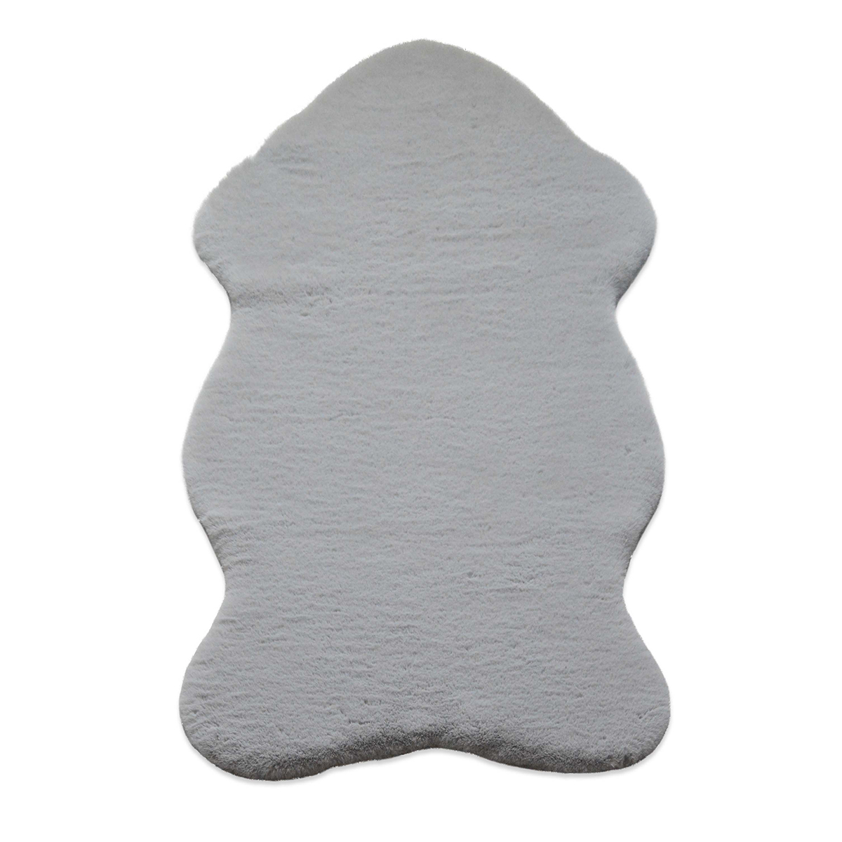 Γούνινο Χαλί Διαδρόμου (80x120) New Plan Puffy FC6 Light Grey