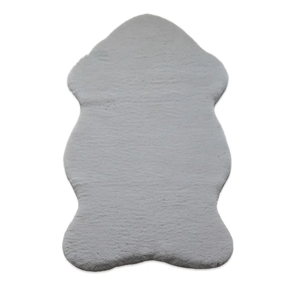 Γούνινο Χαλί Διαδρόμου (80x120) New Plan Puffy FC6 Light Grey