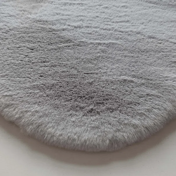 Γούνινο Χαλί Διαδρόμου (80x120) New Plan Puffy FC6 Light Grey