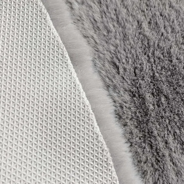 Γούνινο Χαλί Διαδρόμου (80x120) New Plan Puffy FC6 Light Grey