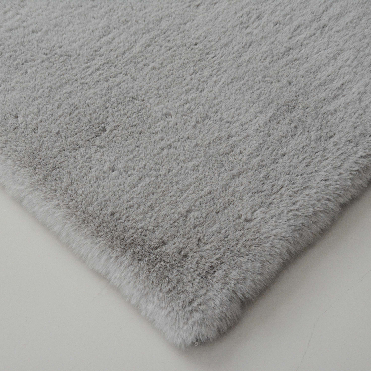 Γούνινο Χαλί (100x160) New Plan Puffy FC6 Light Grey