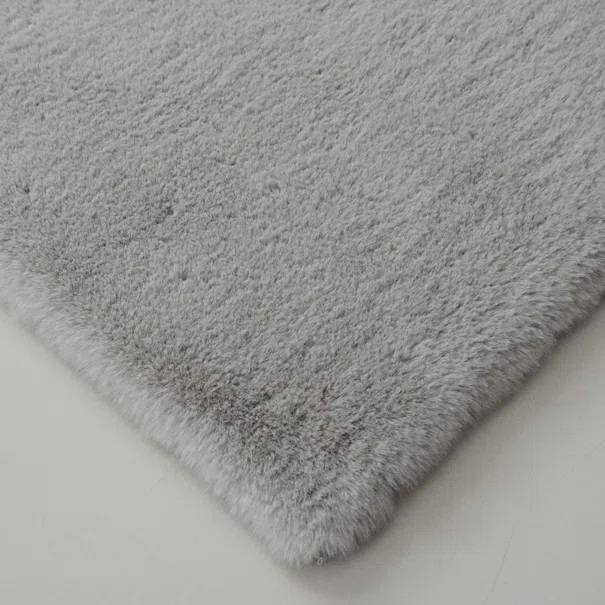 Γούνινο Χαλί (100x160) New Plan Puffy FC6 Light Grey