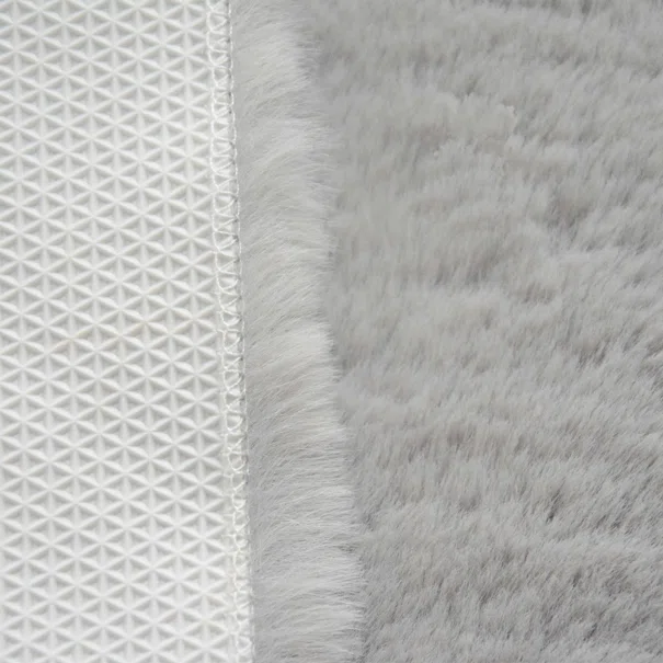 Γούνινο Χαλί (100x160) New Plan Puffy FC6 Light Grey
