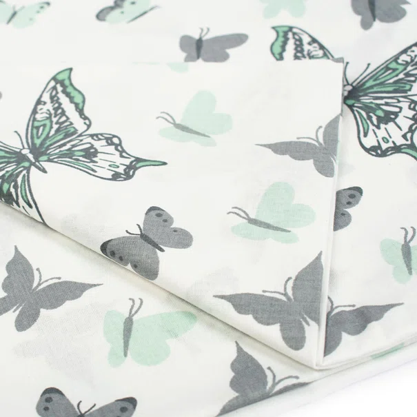 Παιδική Μαξιλαροθήκη Dimcol Butterfly 57 Green