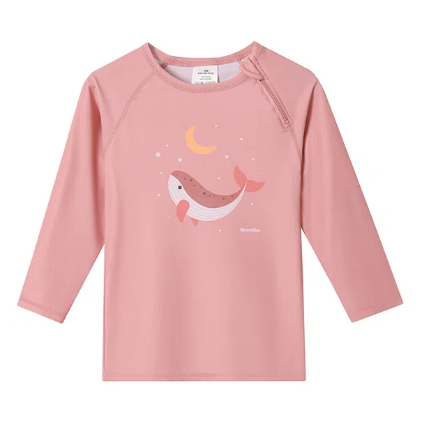 Παιδική Μπλούζα Με Αντηλιακή Προστασία Monneka Pink Whale