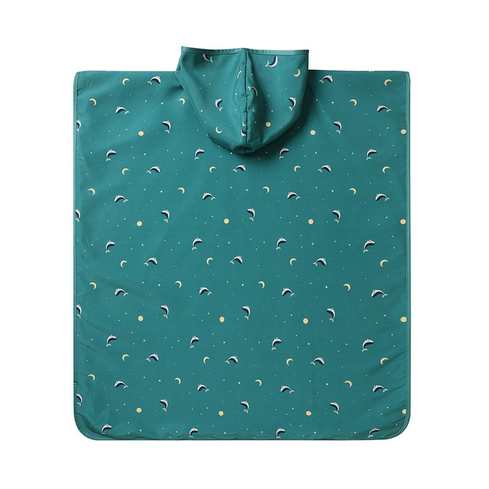 Παιδικό Πόντσο Monneka Teal Whale Παιδικά Spitishop