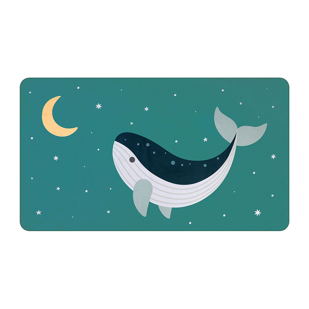 Παιδική Πετσέτα Θαλάσσης Microfiber (90x160) Monneka Teal Whale