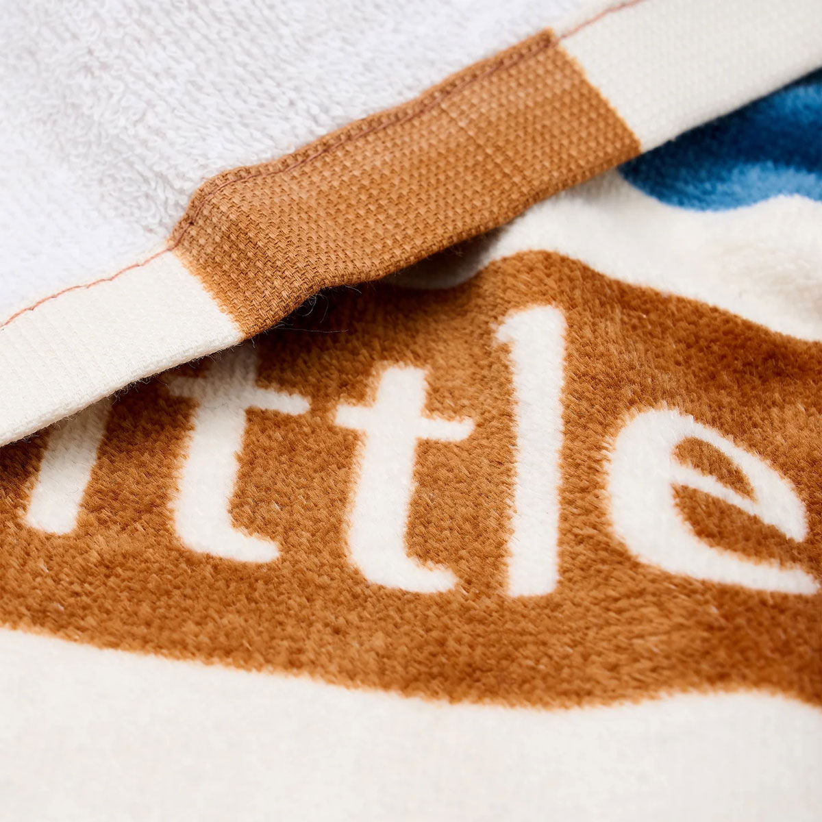 Παιδική Πετσέτα Θαλάσσης (60X120) Little Dutch Ocean World Brown Stripe Πετσέτες Παιδικές Spitishop