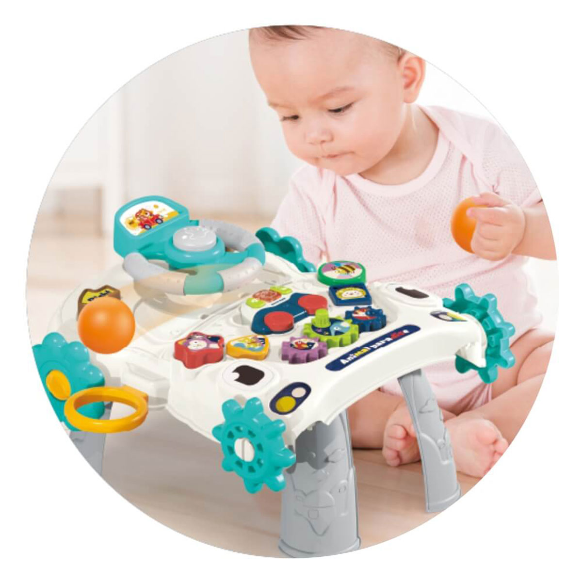 Περπατούρα Bebe Stars Robbie 6 Ιn 1 Grey 4242 Παιχνίδια Βρεφικά για Μωρά - 12 Μηνών Spitishop