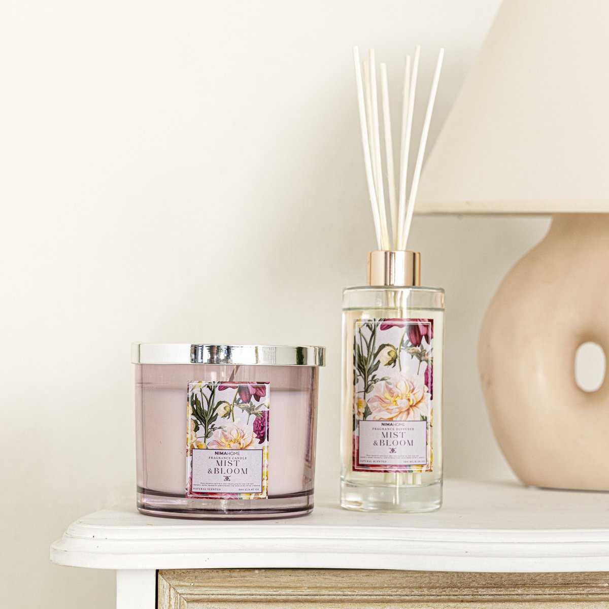 Αρωματικό Κερί 280Gr Nima Mist Bloom Διακόσμηση Αρωματικά Χώρου - Diffuser Κεριά Spitishop