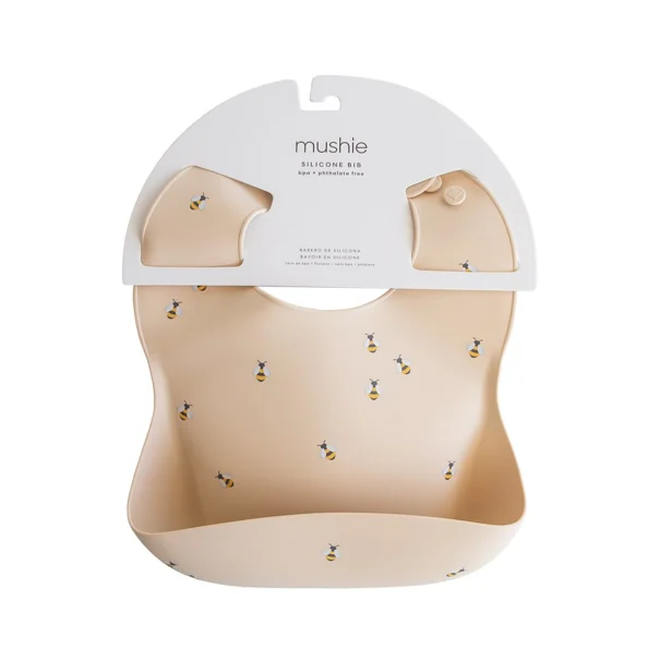 Σαλιάρα Σιλικόνης 6+ Μηνών (24.1x28) Mushie Cherries 66-2500033