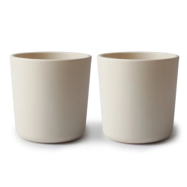 Ποτήρια 220ml (Σετ 2τμχ) Mushie Ivory 66-2350094