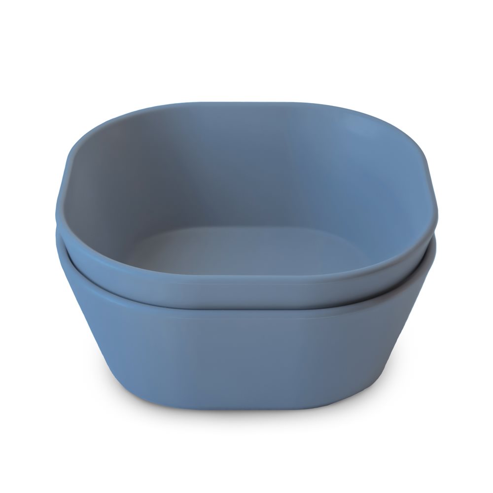 Μπολ (Σετ 2τμχ) Mushie Twilight Blue 66-102132