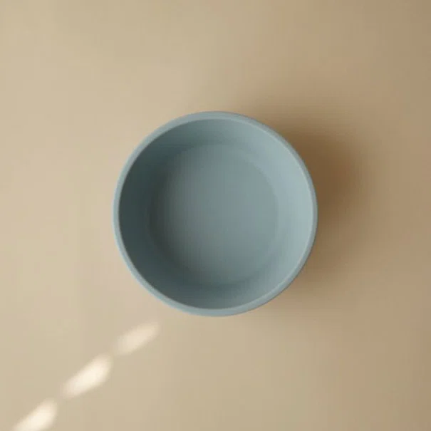 Μπολ Σιλικόνης 280ml Mushie Powder Blue 66-2330228
