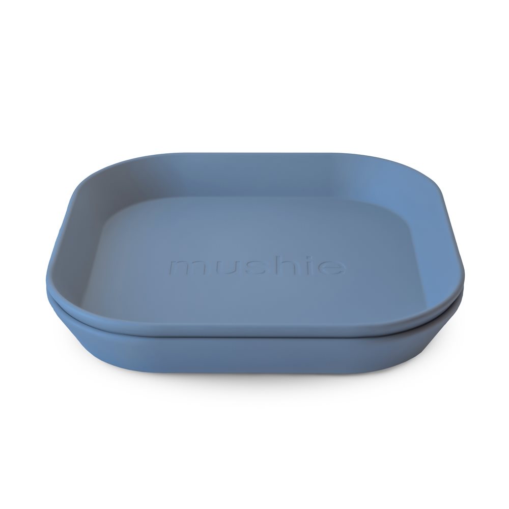 Πιάτα (Σετ 2τμχ) Mushie Twilight Blue 66-102129