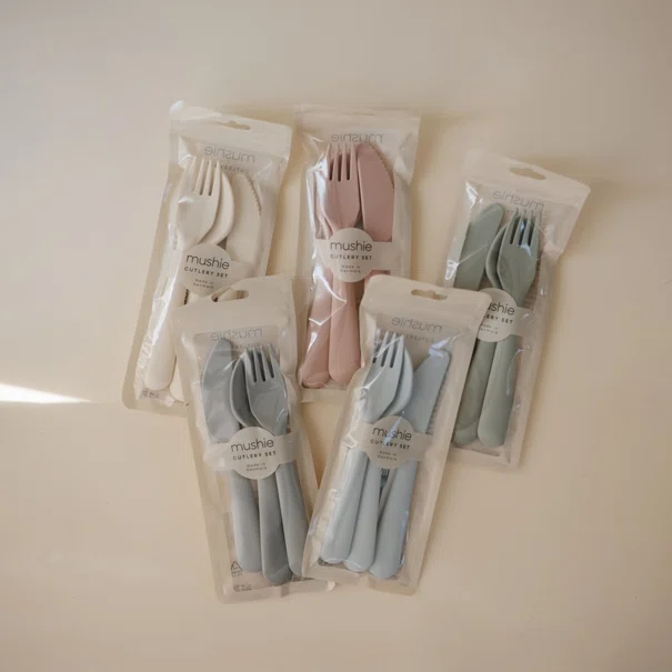 Πιρούνι-Μαχαίρι-Κουτάλι (Σετ) Mushie Blush 66-101336