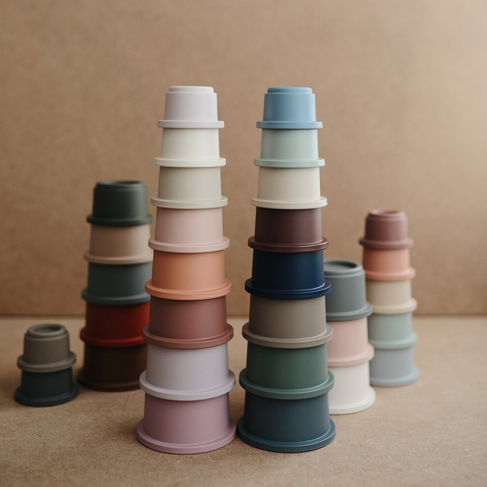Πυραμίδα Στοίβαξης Mushie Petal 66-2400293 Παιχνίδια Βρεφικά για Μωρά 0 - 6 Μηνών Spitishop