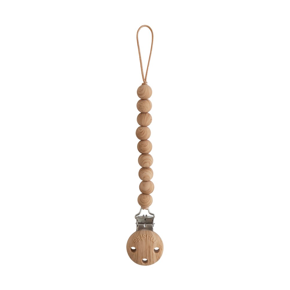 Κλιπ Πιπίλας Mushie Hera Faux Wood 66-100067