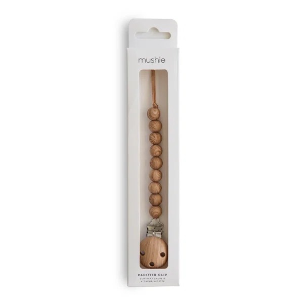 Κλιπ Πιπίλας Mushie Hera Faux Wood 66-100067