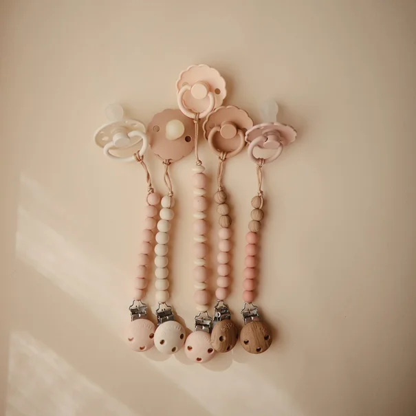 Κλιπ Πιπίλας Mushie Luna Blush 66-100070