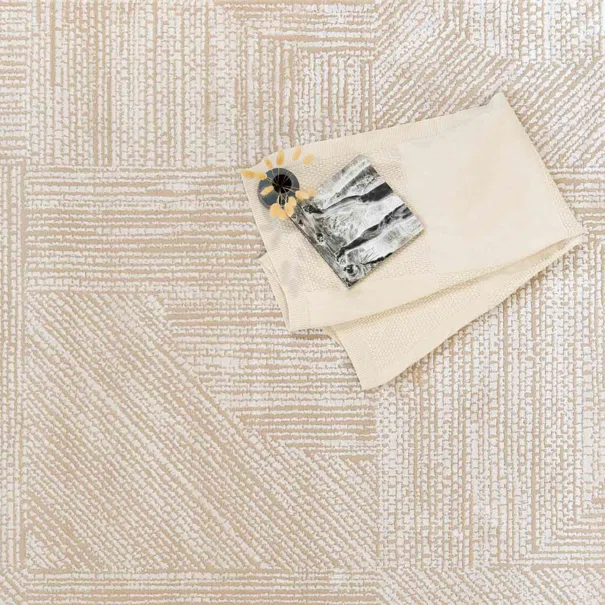 Χαλί (160x230) Ezzo Carlota E703B1W Beige