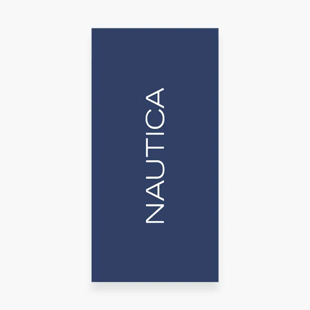 Πετσέτα Θαλάσσης (80x160) Nautica By Nef-Nef Homeware Logo Blue