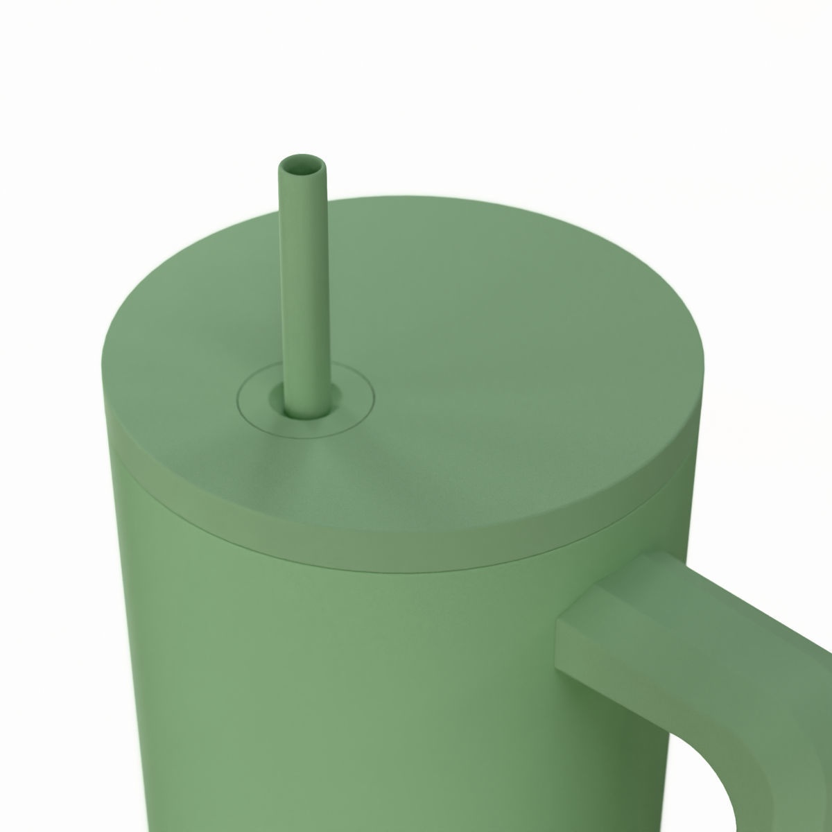 Κούπα Θερμός με Λαβή Καλαμάκι 900Ml Estia Save The Aegean Tumbler Pine 01-41502 Οργάνωση & Αποθήκευση Ποτήρια Spitishop