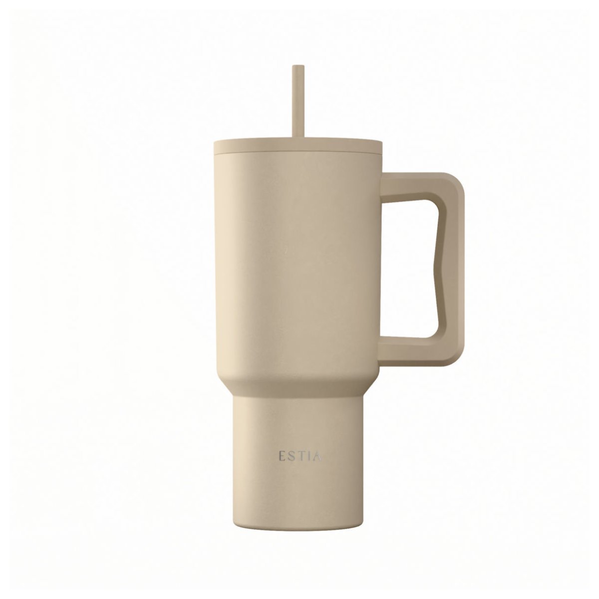 Κούπα Θερμός Με Λαβή & Καλαμάκι 900ml Estia Save The Aegean Tumbler Dune 01-41489