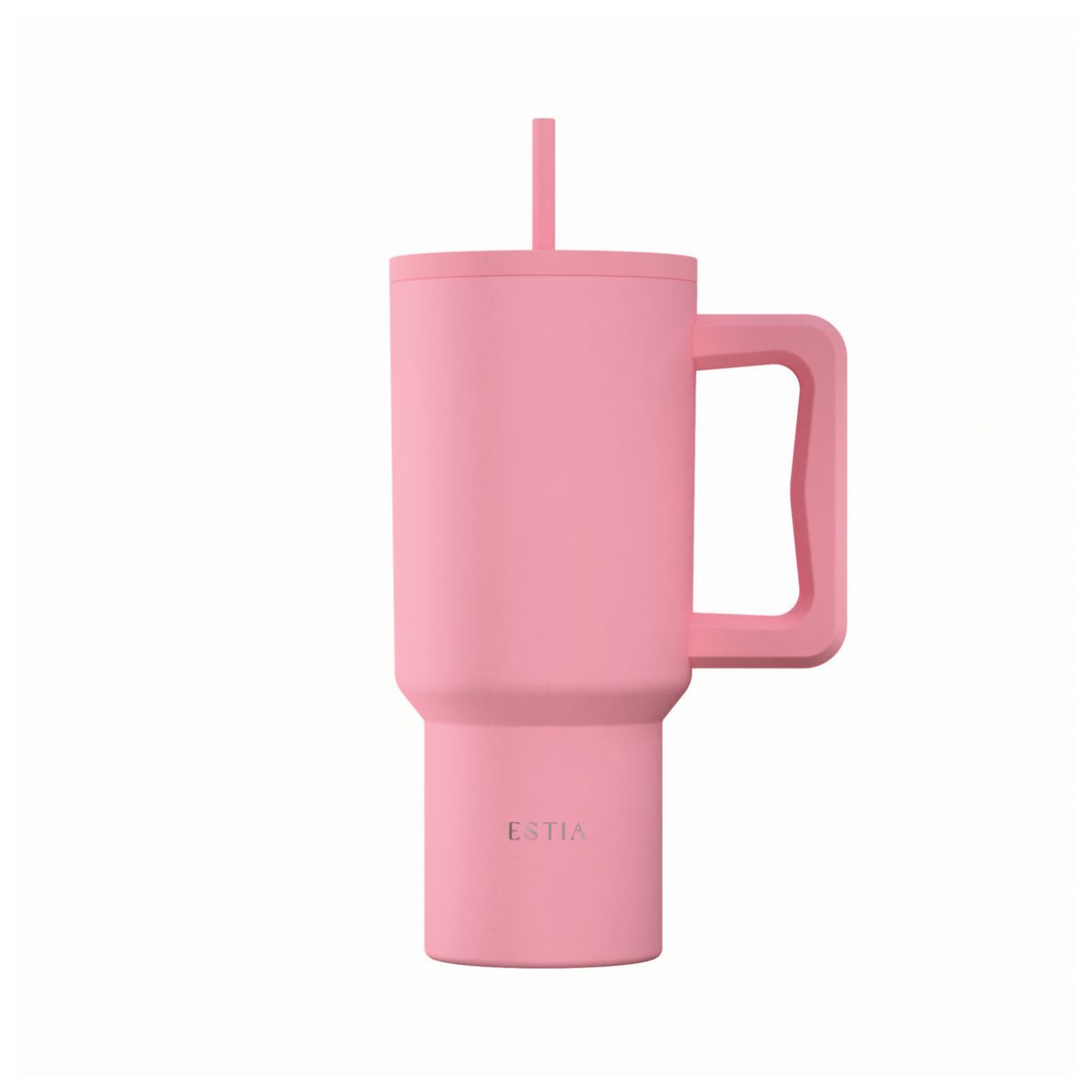 Κούπα Θερμός Με Λαβή & Καλαμάκι 900ml Estia Save The Aegean Tumbler Rose 01-41526