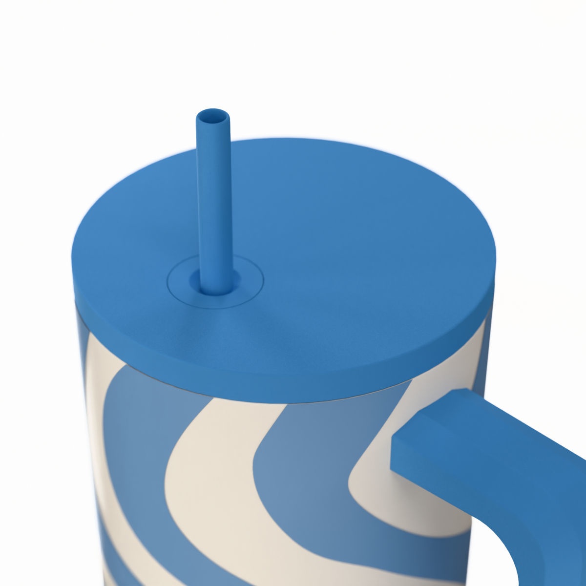 Κούπα Θερμός με Λαβή Καλαμάκι 900Ml Estia Save The Aegean Tumbler Ocean Waves 01-41571 Οργάνωση & Αποθήκευση Ποτήρια Spitishop