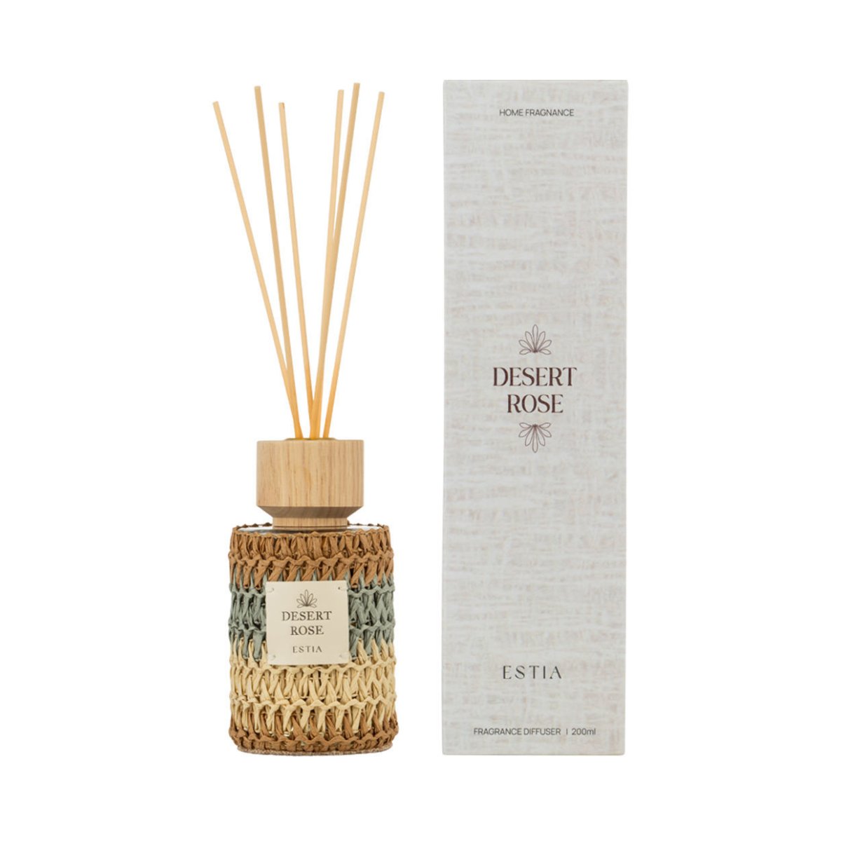 Αρωματικό Χώρου 200ml Με Στικς Estia Desert Rose 04-41335