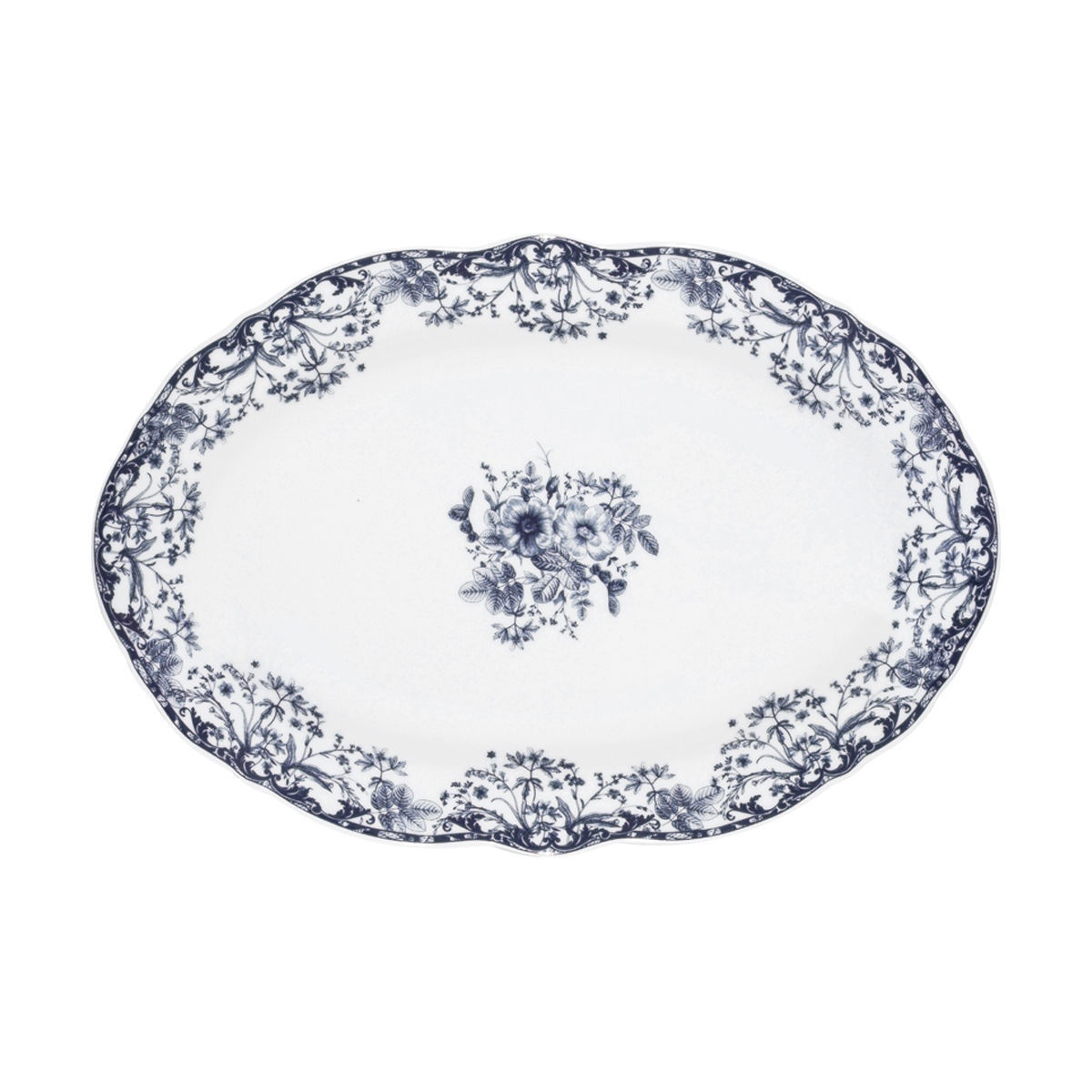 Πιατέλα Σερβιρίσματος Οβάλ (30X20) Estia Reverie Blue 07-38786 Είδη Πιατέλες Spitishop