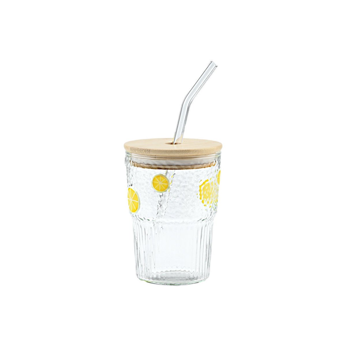 Ποτήρι Με Καλαμάκι 420ml Estia Λεμόνι 07-40895