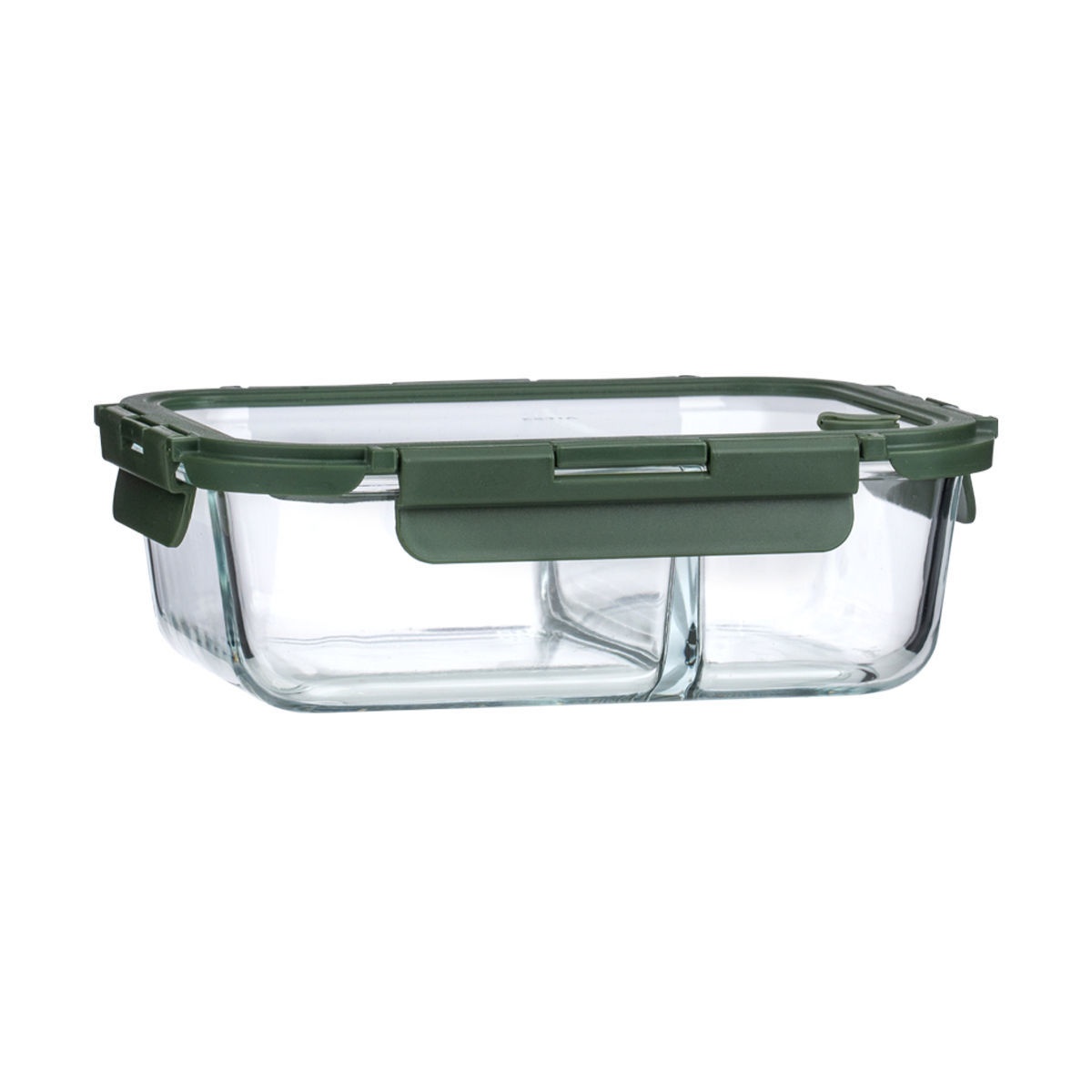 Φαγητοδοχείο Με Χωρίσματα 1.46lt (19.8x14.8x5.9) Estia Click & Seal Olive 01-39639