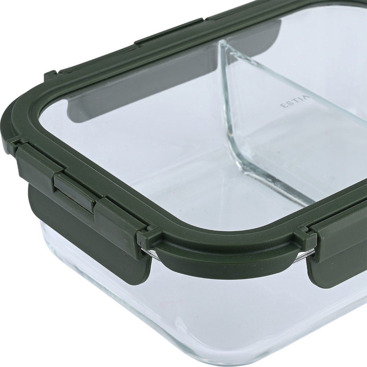 Φαγητοδοχείο με Χωρίσματα 1 46Lt (19 8X14 8X5 9) Estia Click Seal Olive 01-39639 Οργάνωση & Αποθήκευση Κουζίνας Φαγητοδοχεία Spitishop