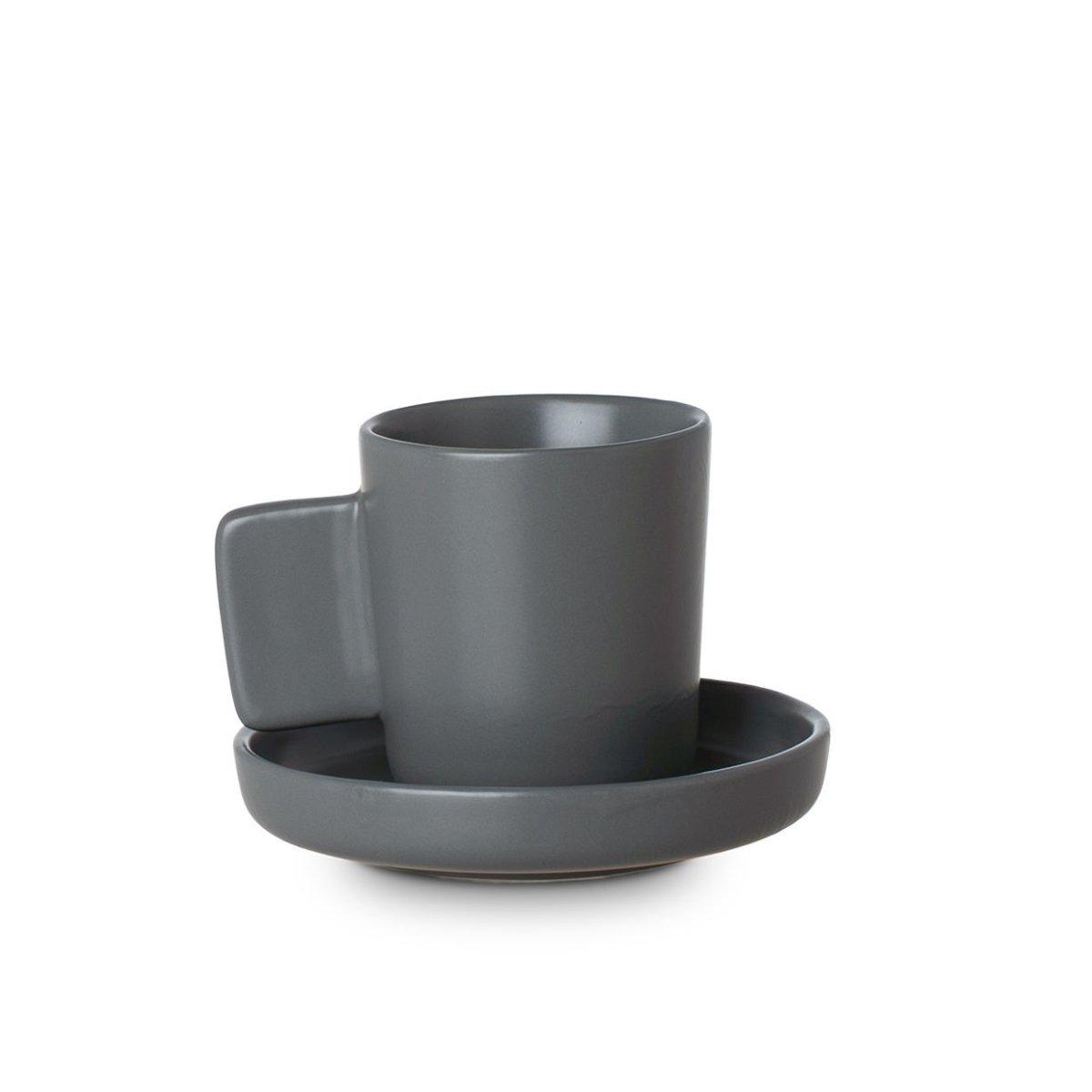 Φλυτζάνι Espresso 90ml + Πιατάκι Estia Fine Grind Grey 07-35525