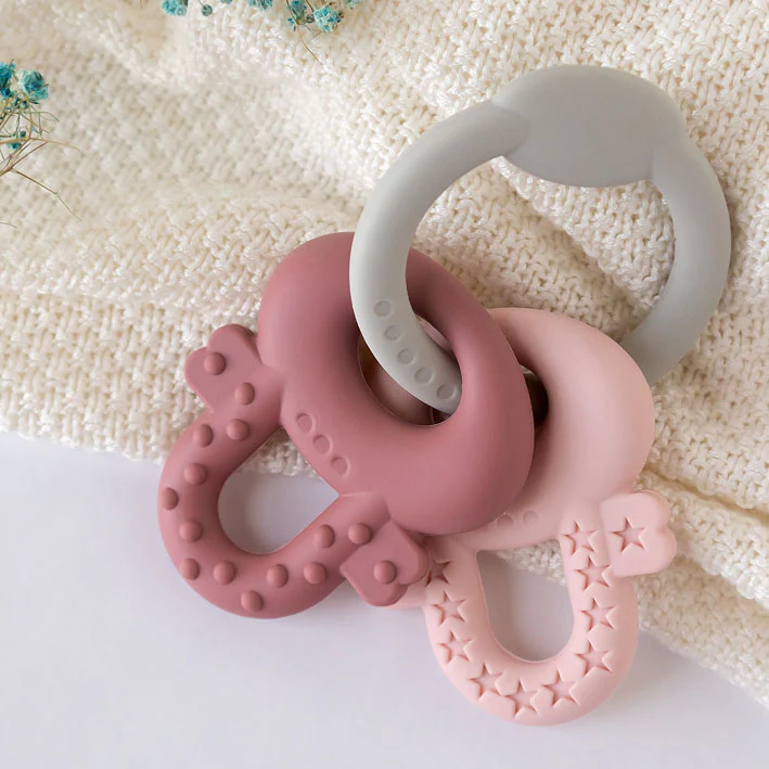 Μασητικό Kiokids Keys Ροζ 4156