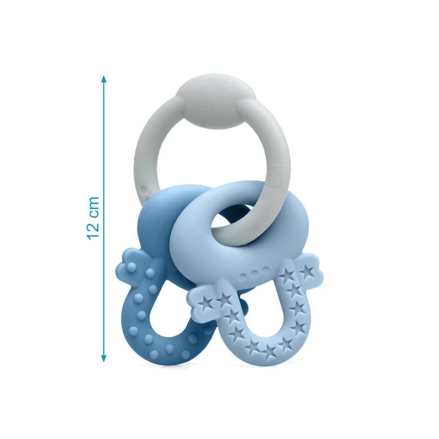 Μασητικό Kiokids Keys Σιέλ 4157 Παιχνίδια Βρεφικά για Μωρά 0 - 6 Μηνών Spitishop